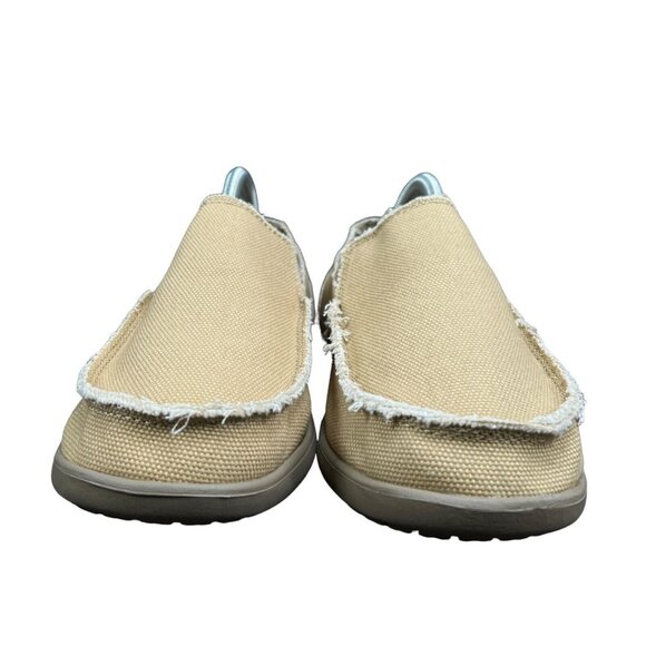 Crocs Santa Cruz Espresso Tan Men's Size 8 - Picture 2 of 8